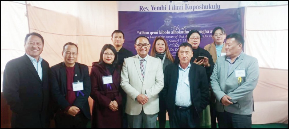 Rev Dr Zelhou Keyho, General Secretary NBCC with RYTK executive members.